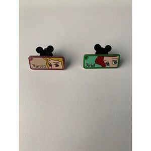 4/$20 DISNEY AURORA AND ARIEL DISNEY PINS